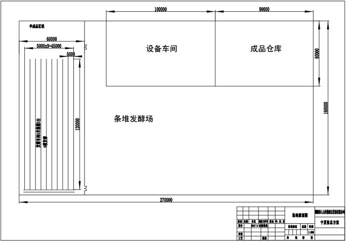 中型|年產(chǎn)2萬噸有機(jī)肥生產(chǎn)線設(shè)備配置與工藝流程平面圖